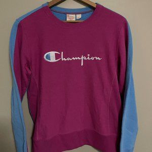 NWT - Champion Pink & Blue Sweatshirt Crewneck